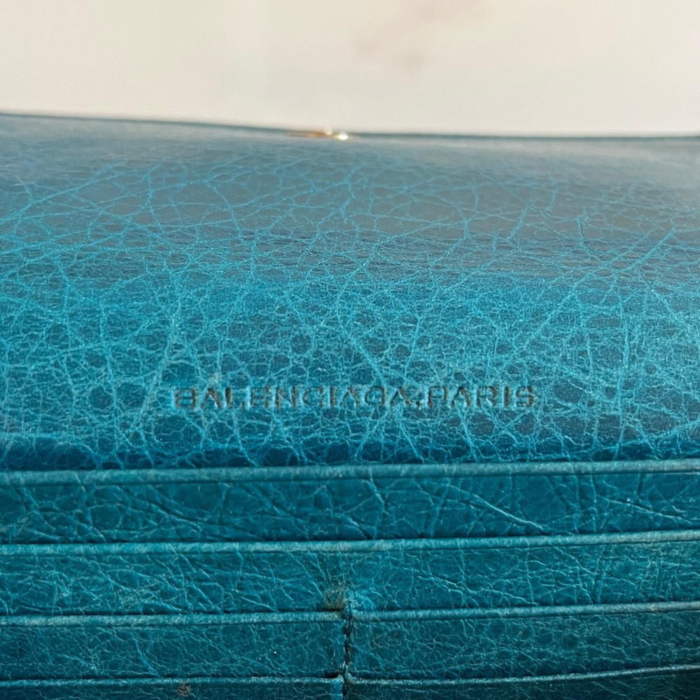 Balenciaga Continental Lambskin Leather Wallet - Picture 11 of 15